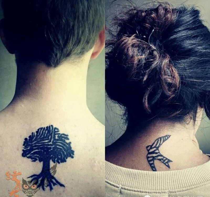 那些情侣！！纹身图片_