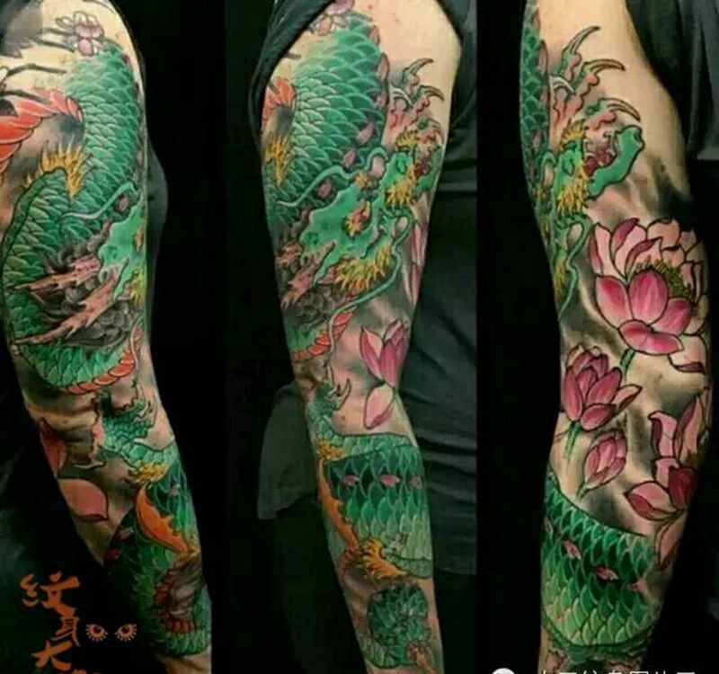 那些传统花臂！纹身图片_