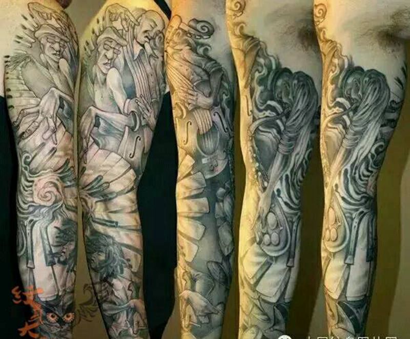 那些牛逼花臂!纹身图片_