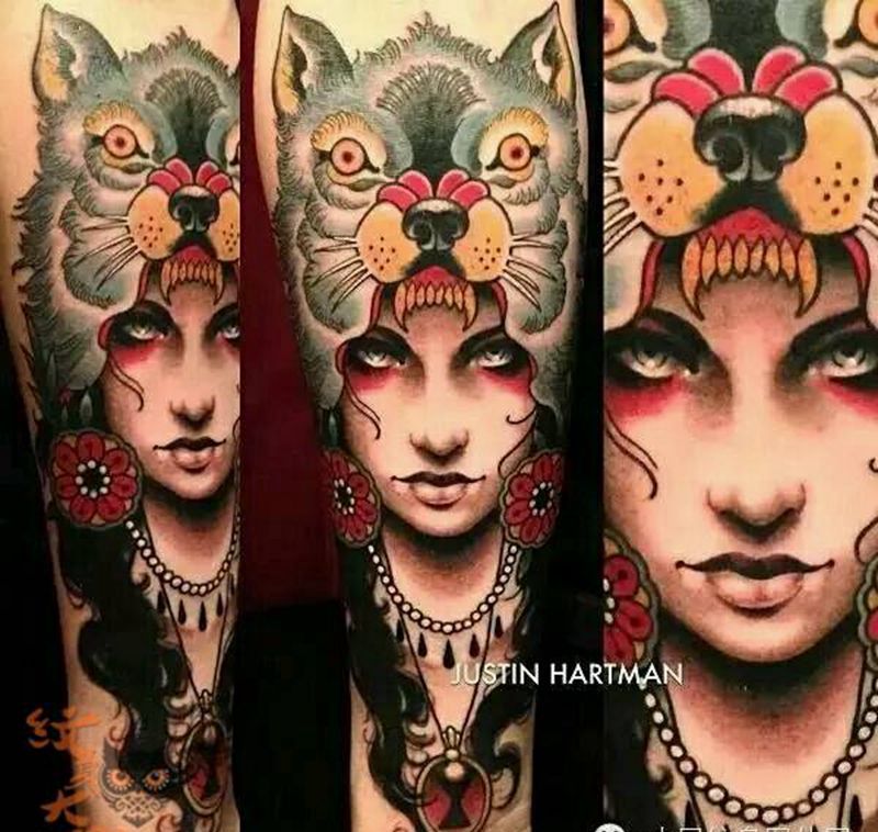 那些school妹子！纹身图片_