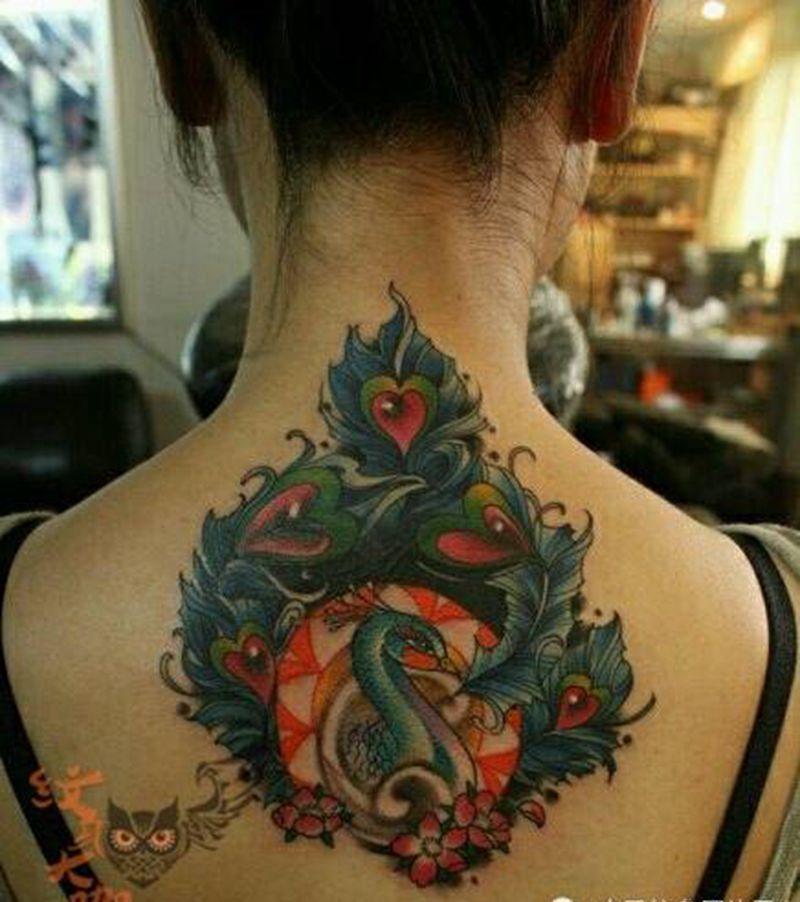 那些孔雀!纹身图片_