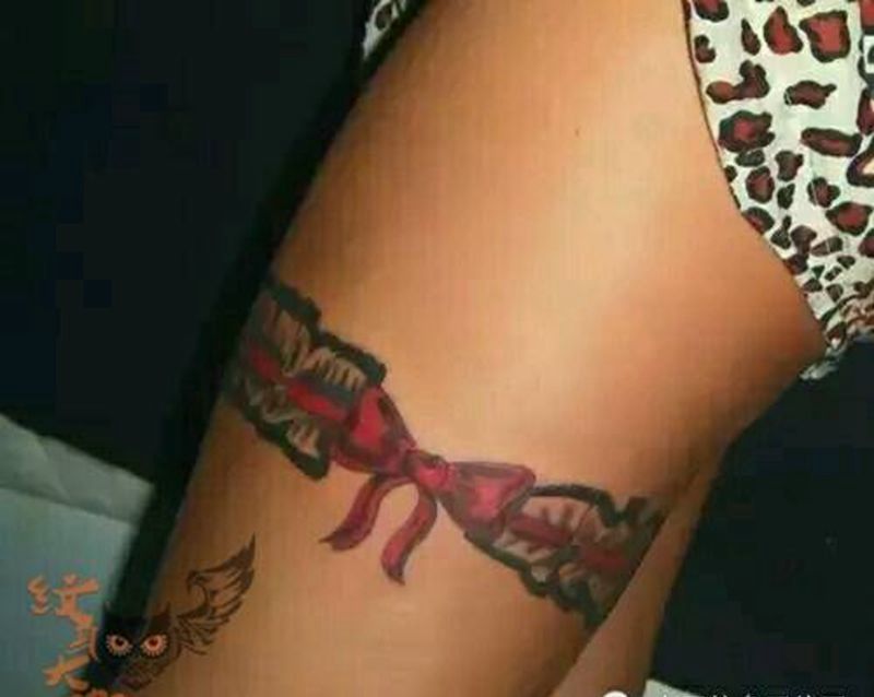 那些性感蕾丝！纹身图片_