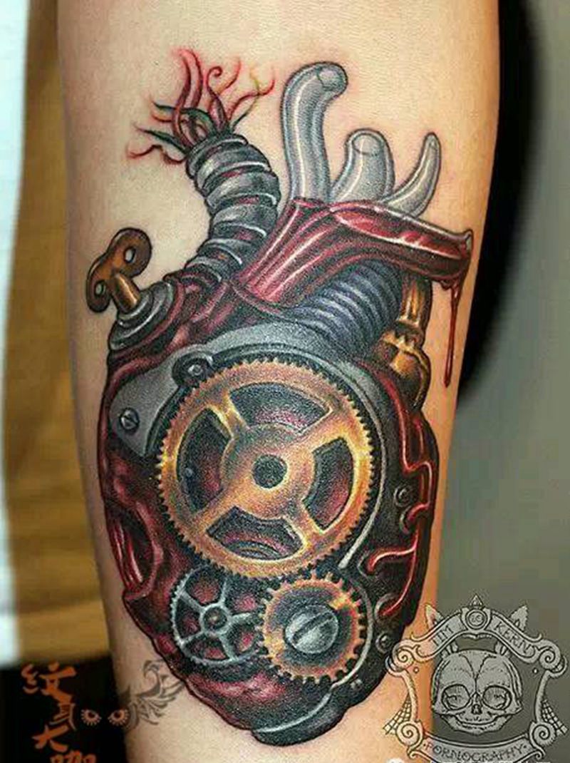 那些3D机械!纹身图片_
