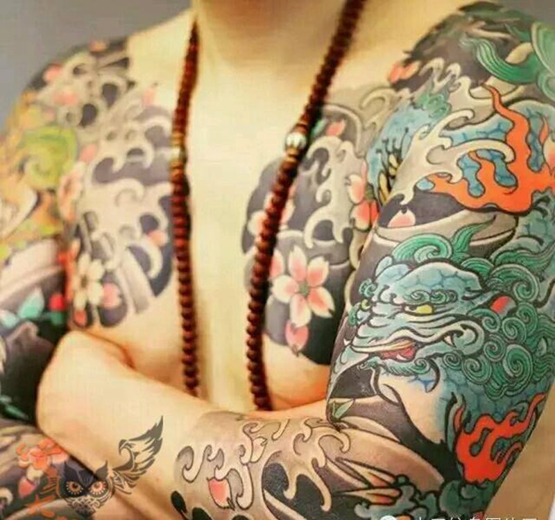 那些日式大板雾!纹身图片_