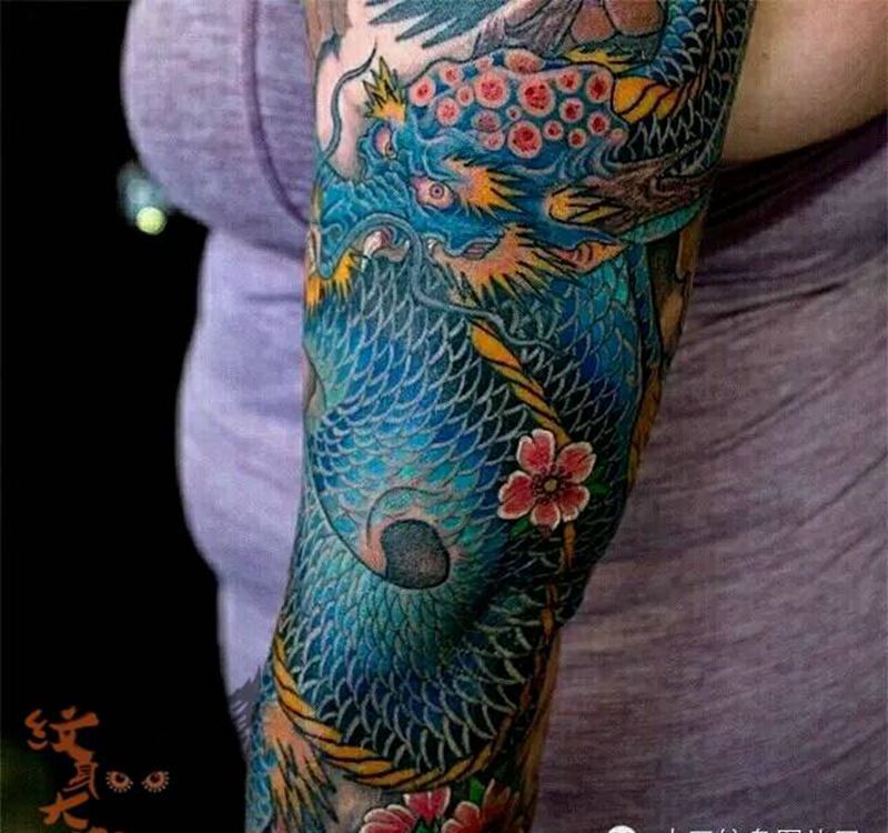 那些传统花臂!纹身图片_