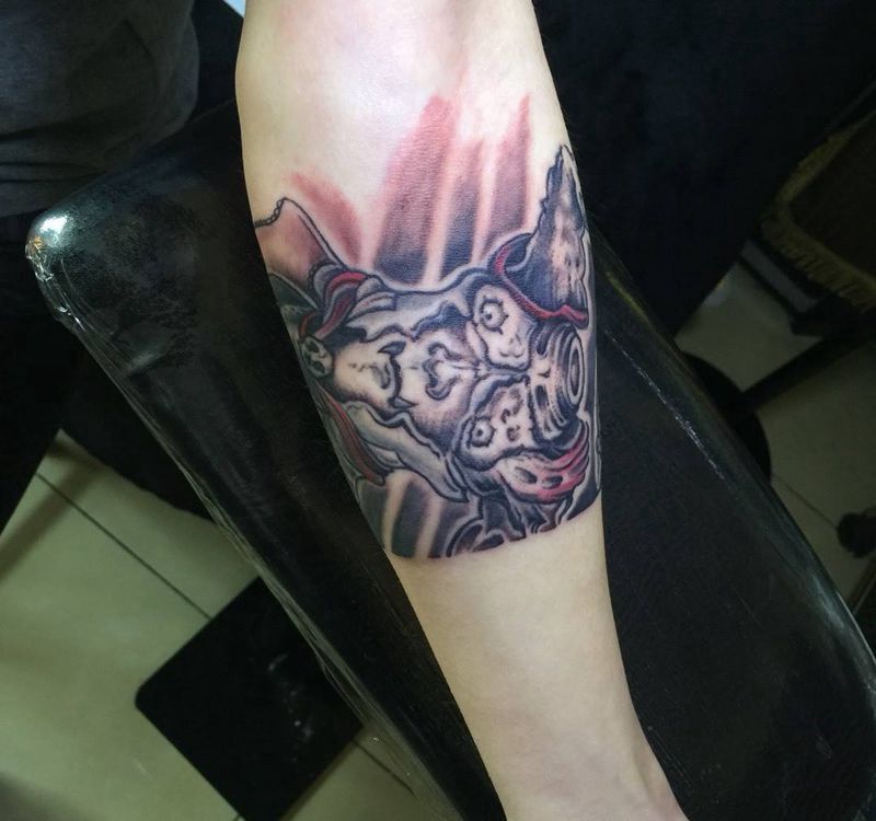 今日工作小臂修改纹身图片_