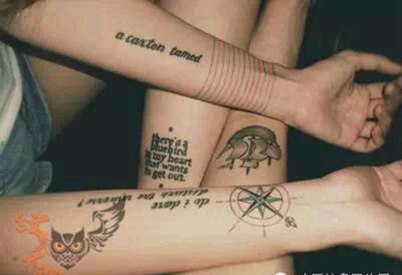 那些情侣!!纹身图片_