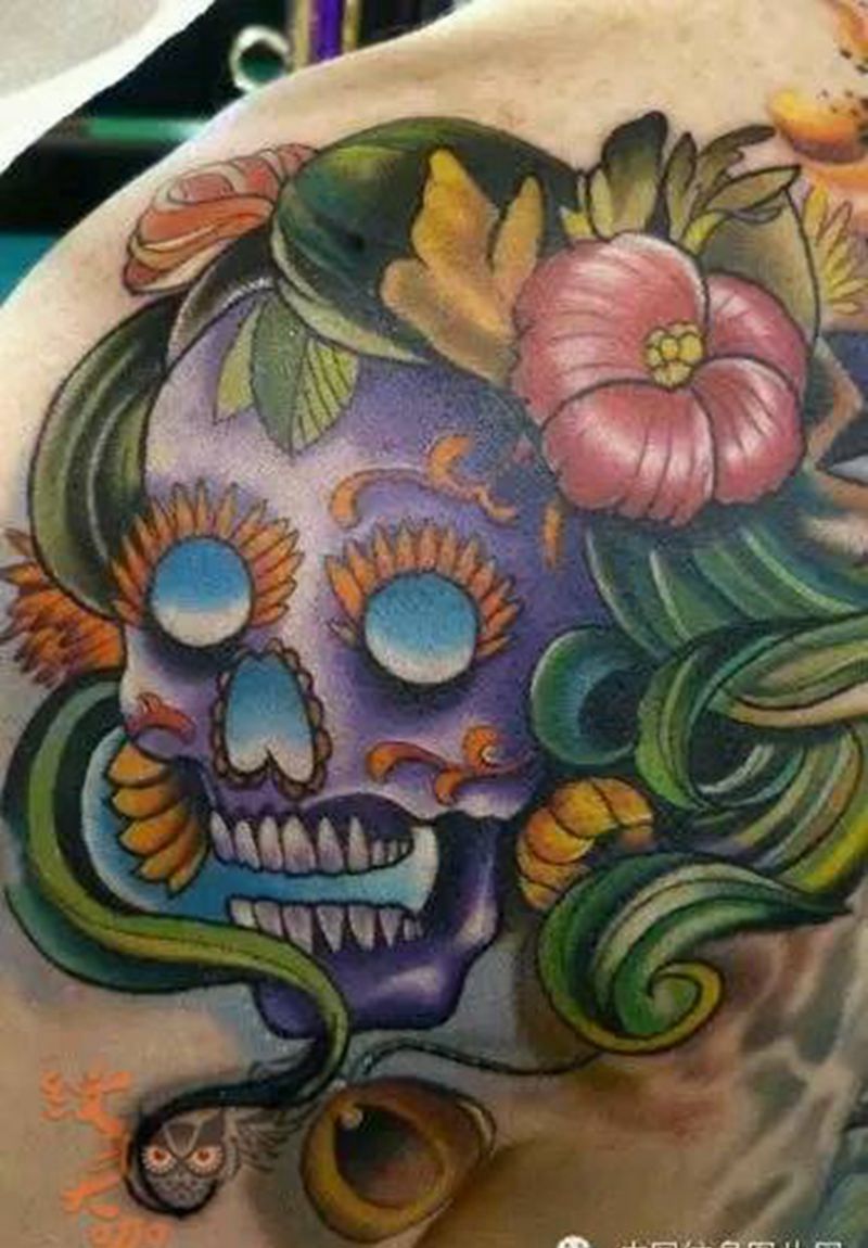 那些骷髅！纹身图片_