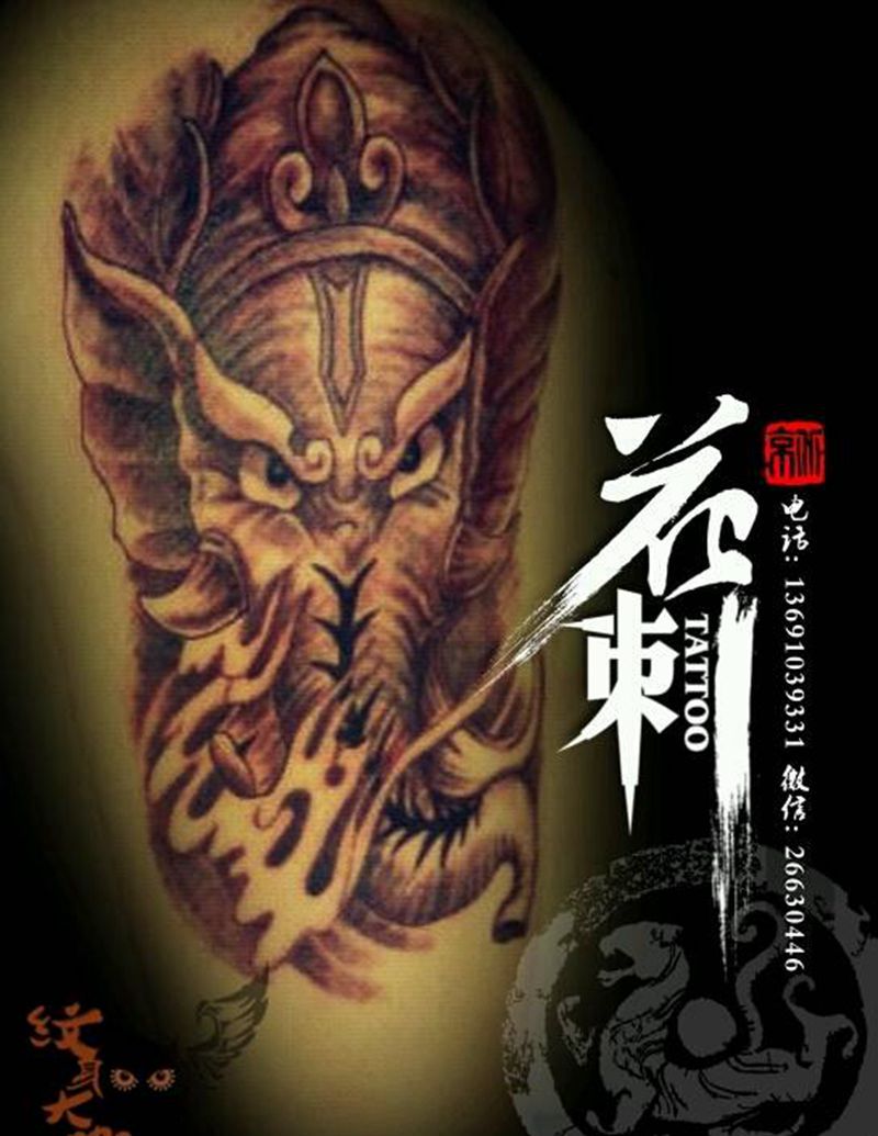 花刺作品！纹身图片_