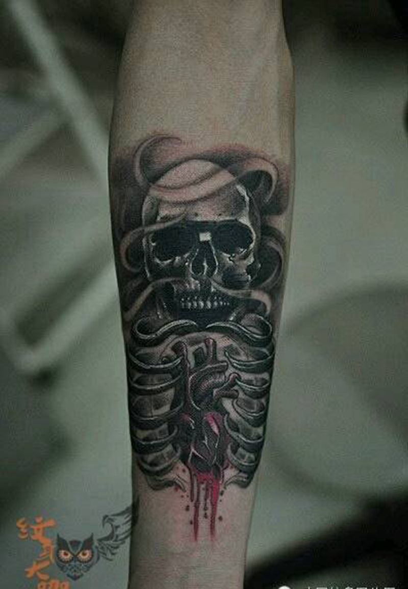 那些骷髅！纹身图片_