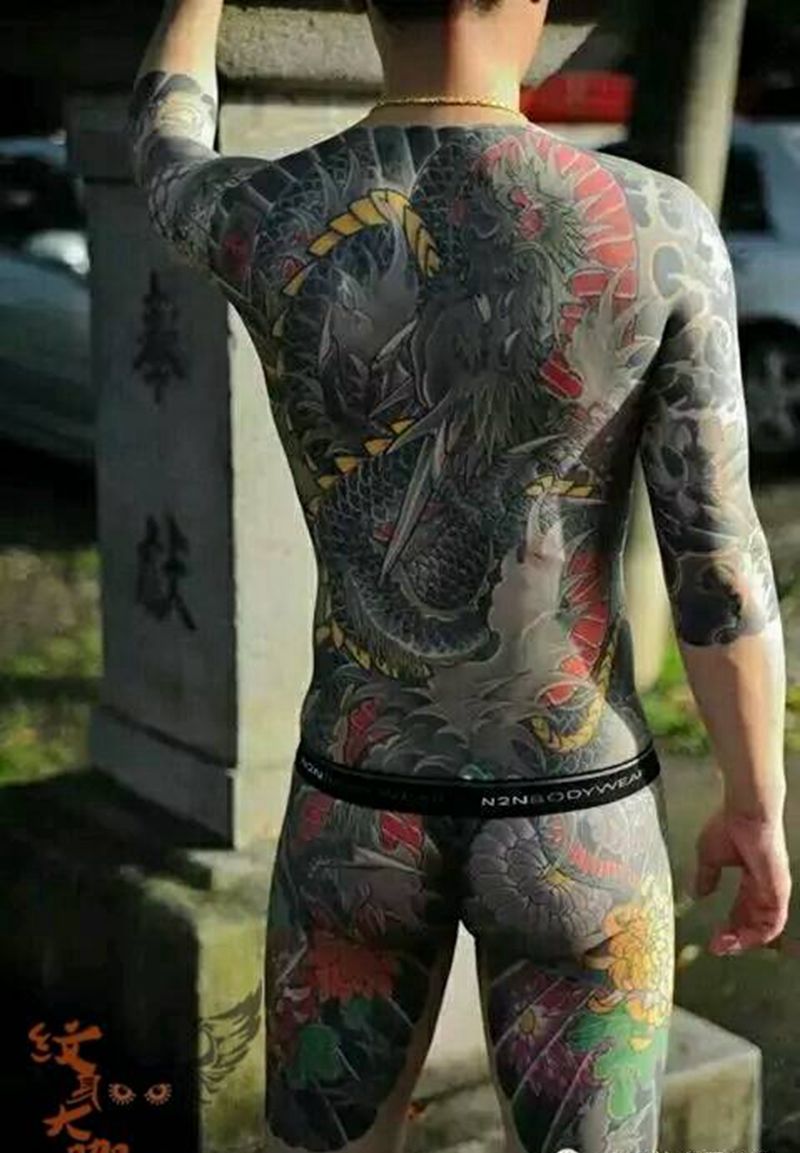 那些日式大板雾!纹身图片_