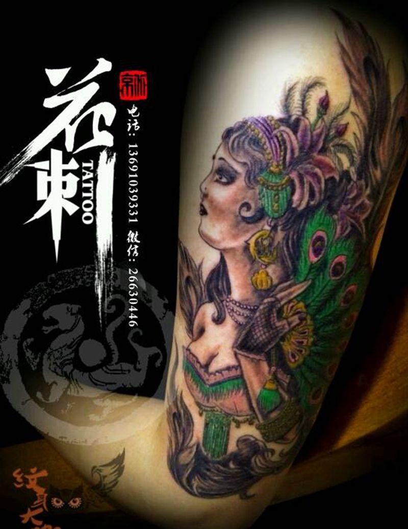 花刺作品！纹身图片_