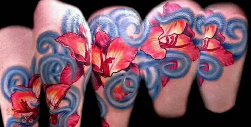 素材参考!花!纹身图片_