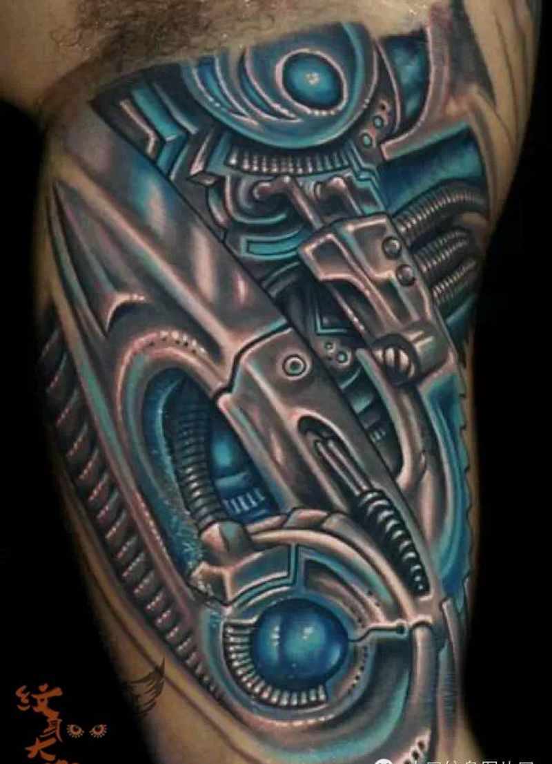 那些3D机械!纹身图片_