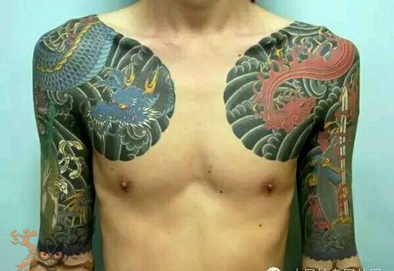 那些日式大板雾！纹身图片_