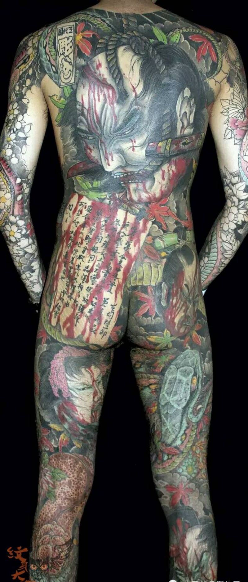 那些日式大板雾!纹身图片_