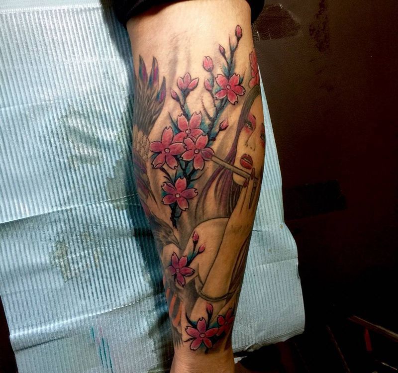 今日工作添加樱花