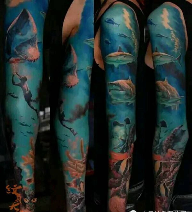 那些牛逼花臂!纹身图片_