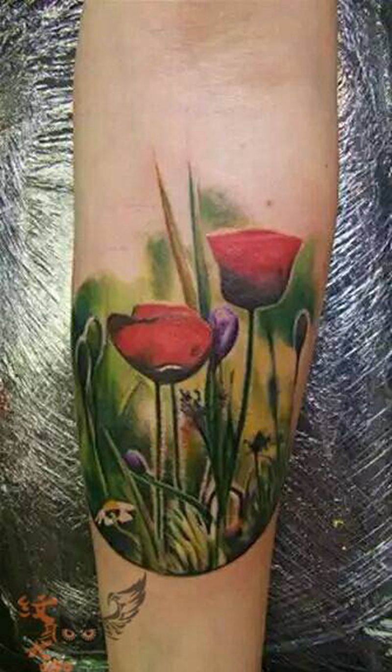 素材参考！花！纹身图片_