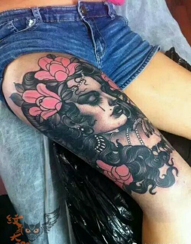 那些school妹子！纹身图片_