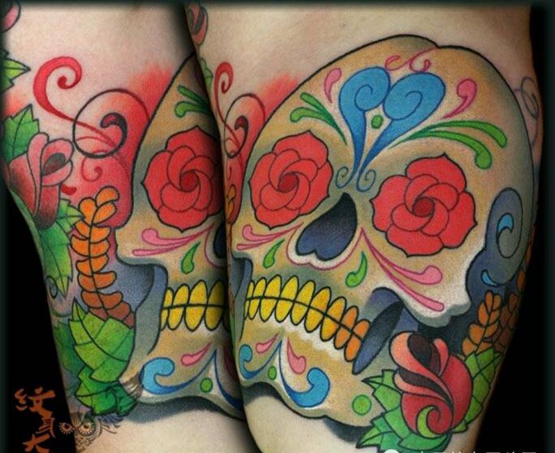 那些骷髅!纹身图片_