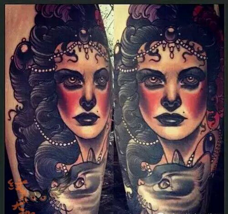 那些school妹子！纹身图片_