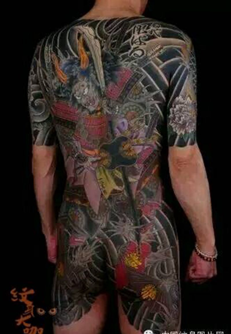 那些日式大板雾！纹身图片_