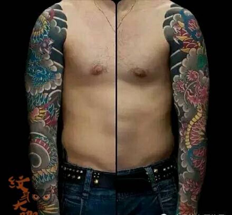 那些老传统!纹身图片_