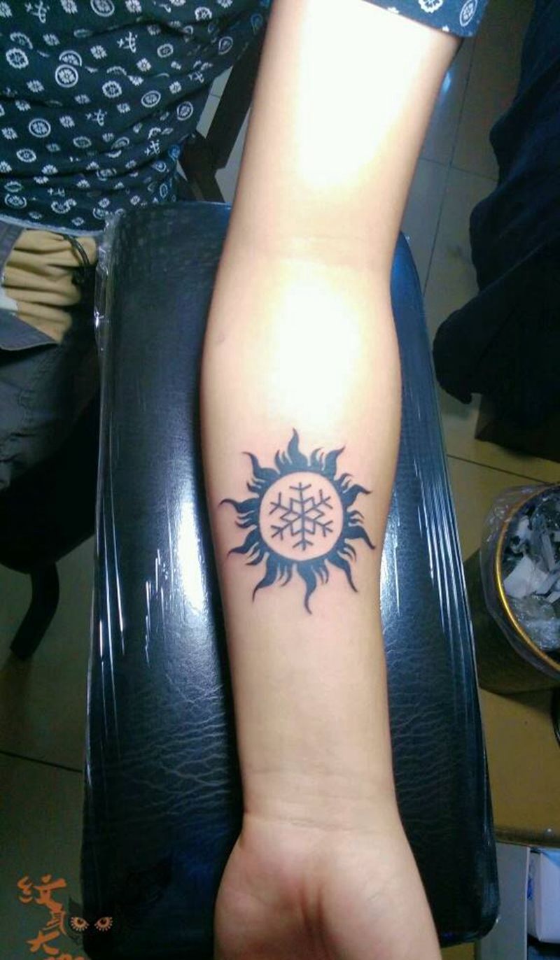 今日作品小图腾纹身图片_清新图腾原创纹身图案