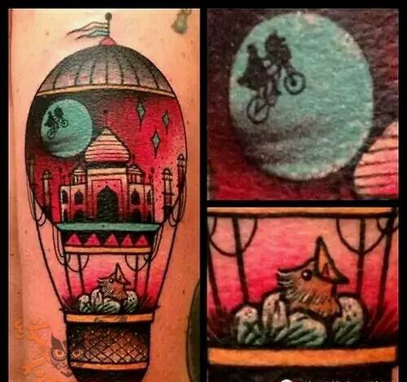 放飞梦想！纹身图片_