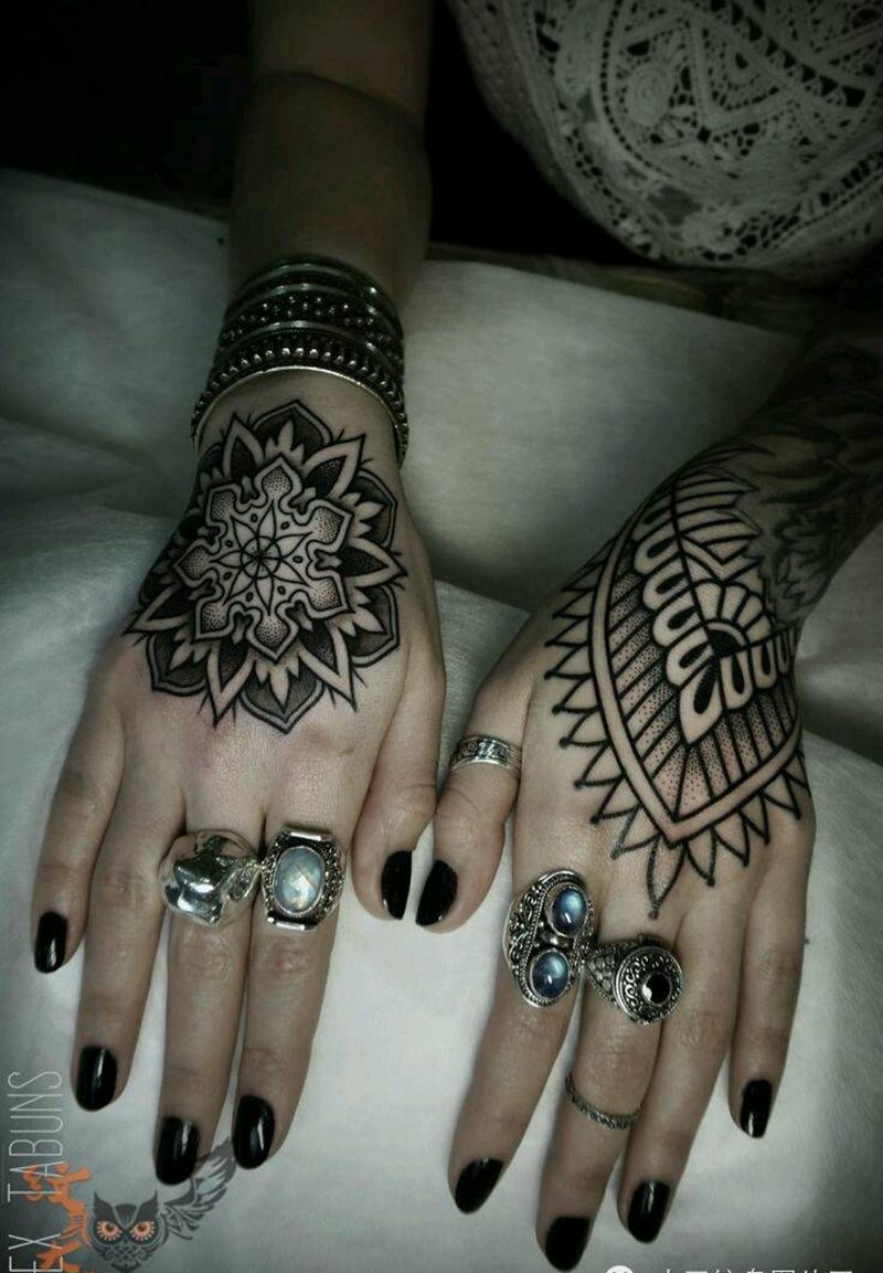 那些点刺！纹身图片_