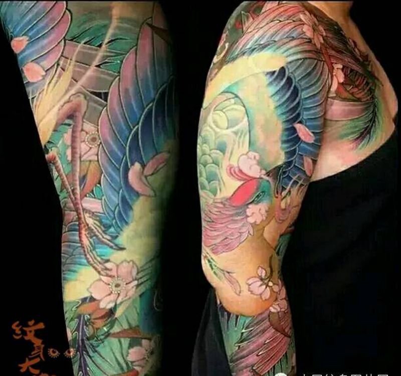那些传统花臂!纹身图片_