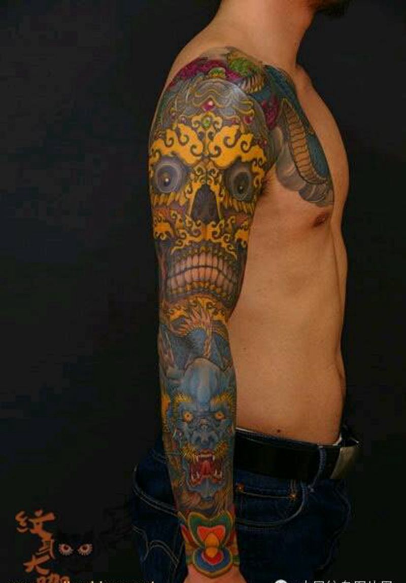 那些嘎巴拉!纹身图片_