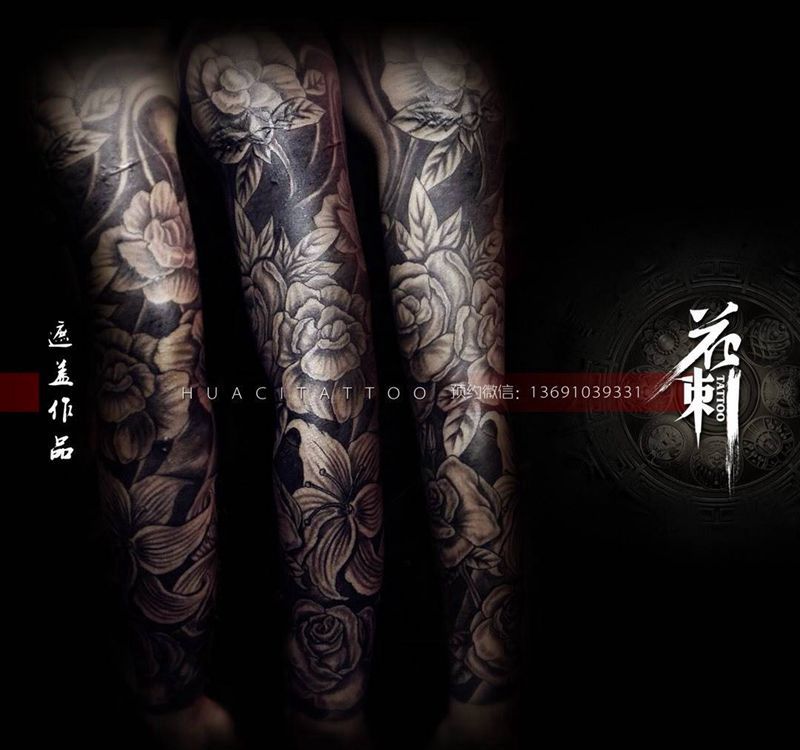 花刺作品!纹身图片_
