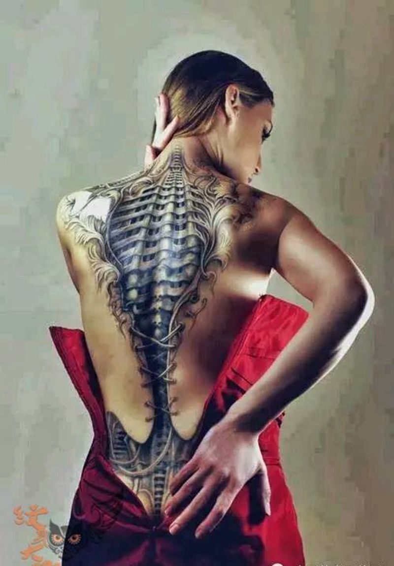 那些3D机械!纹身图片_