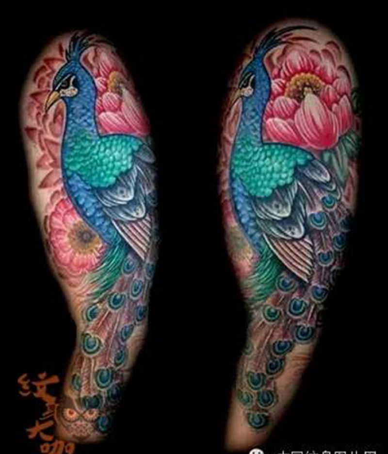 那些孔雀！纹身图片_