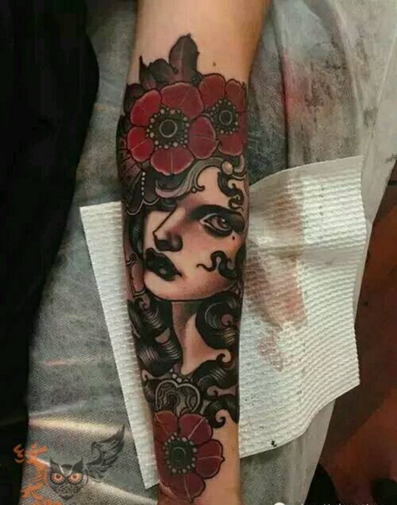 那些school妹子！纹身图片_