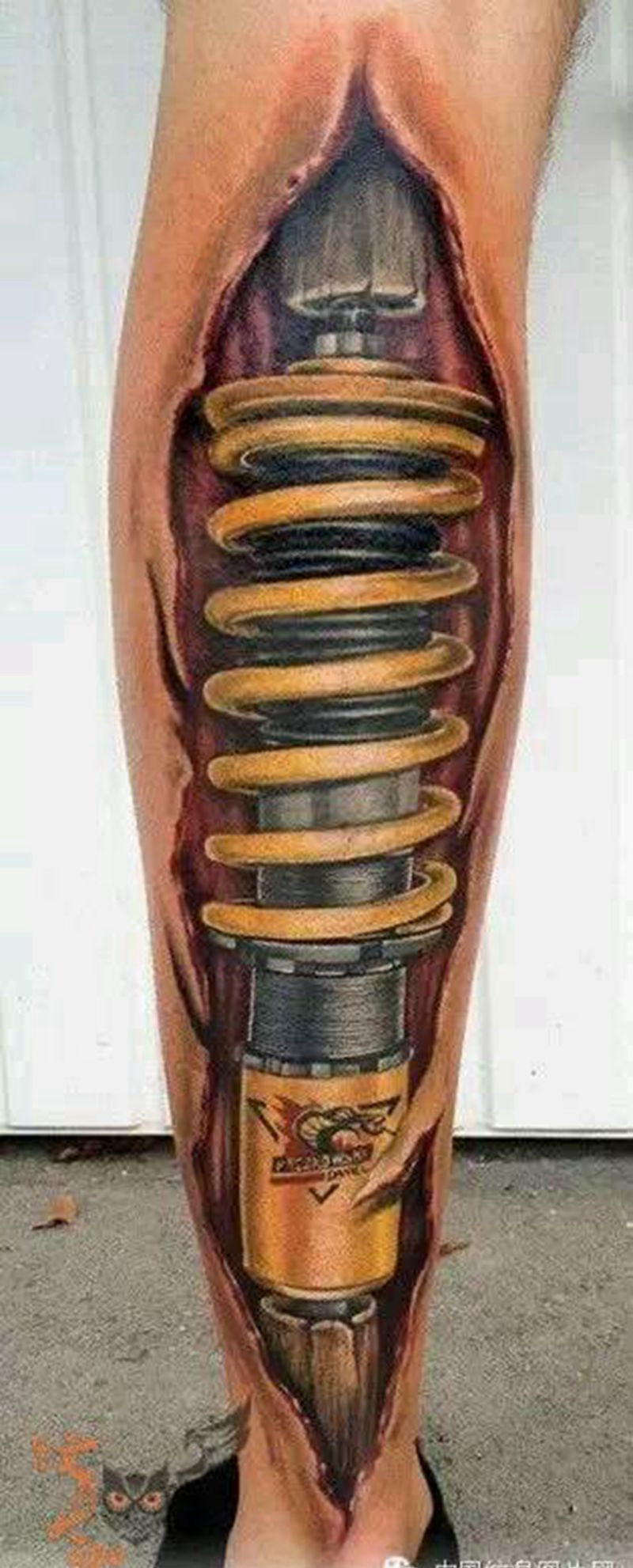 那些3D机械！纹身图片_