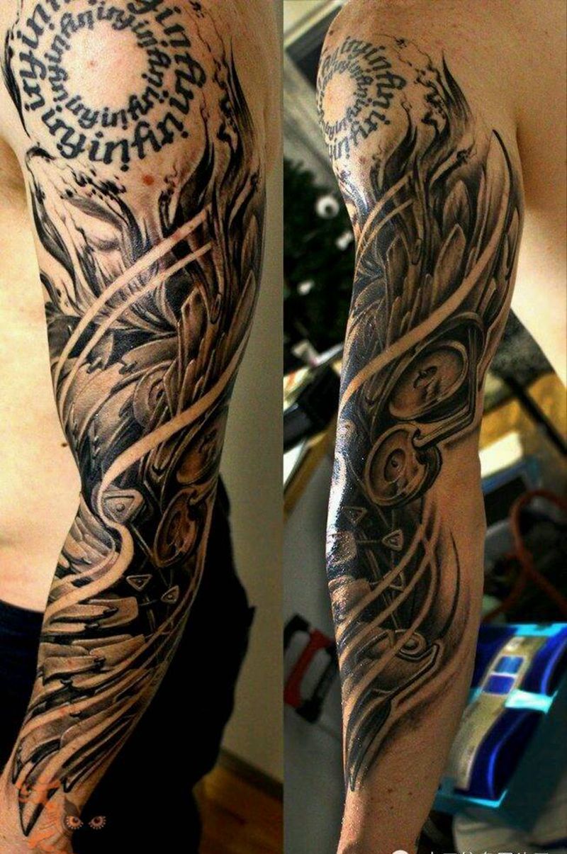 那些3D机械!纹身图片_