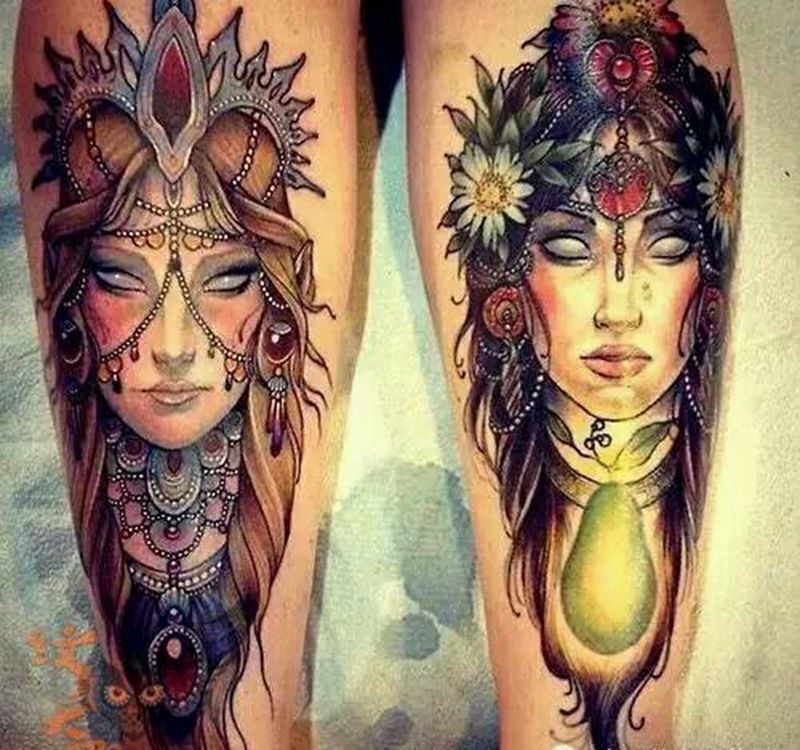 那些school妹子！纹身图片_