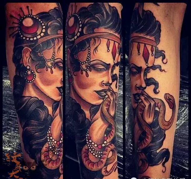 那些school妹子！纹身图片_