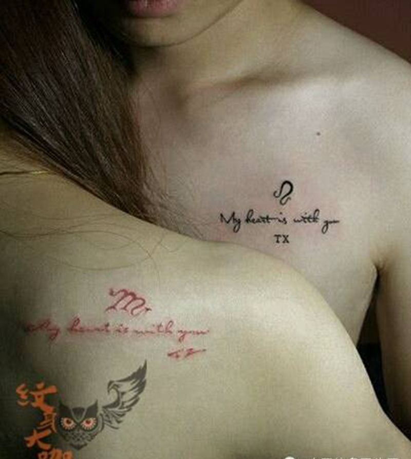 那些情侣！！纹身图片_