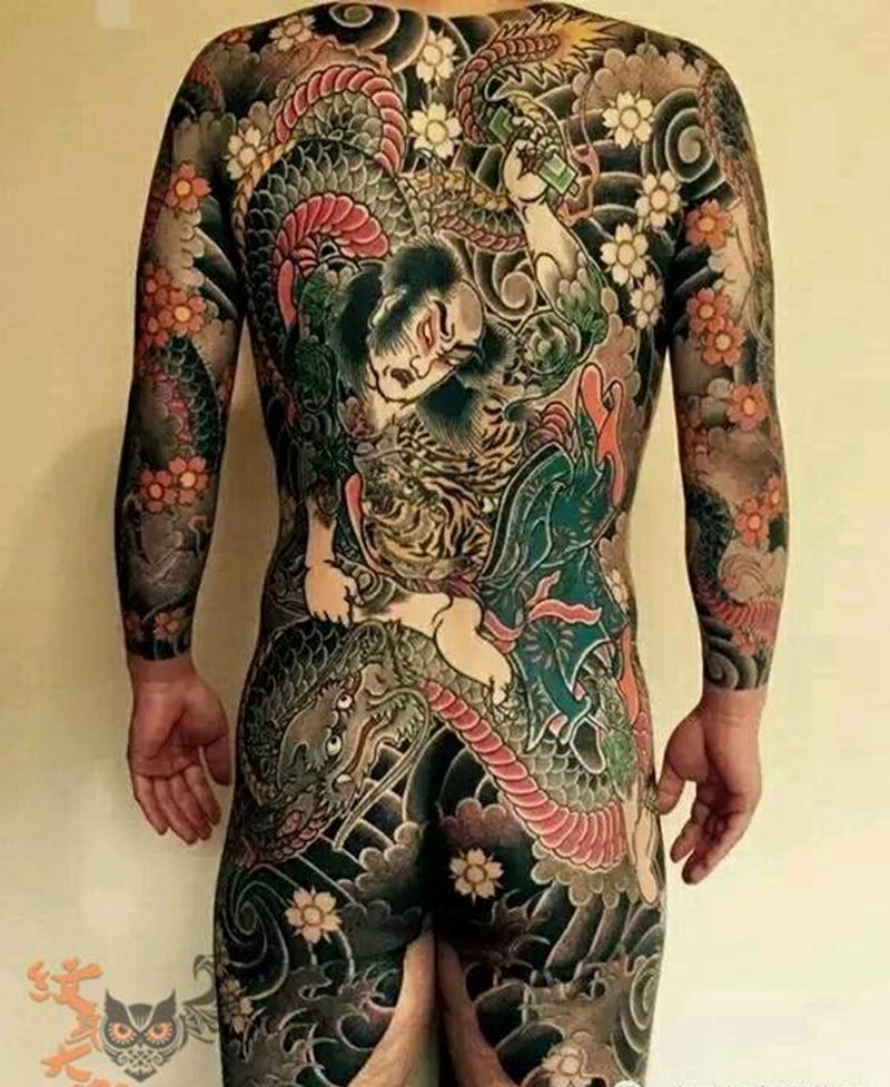 那些日式大板雾!纹身图片_