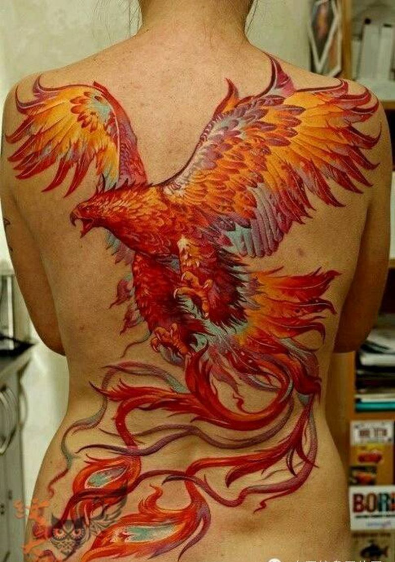 那些凤凰!纹身图片_