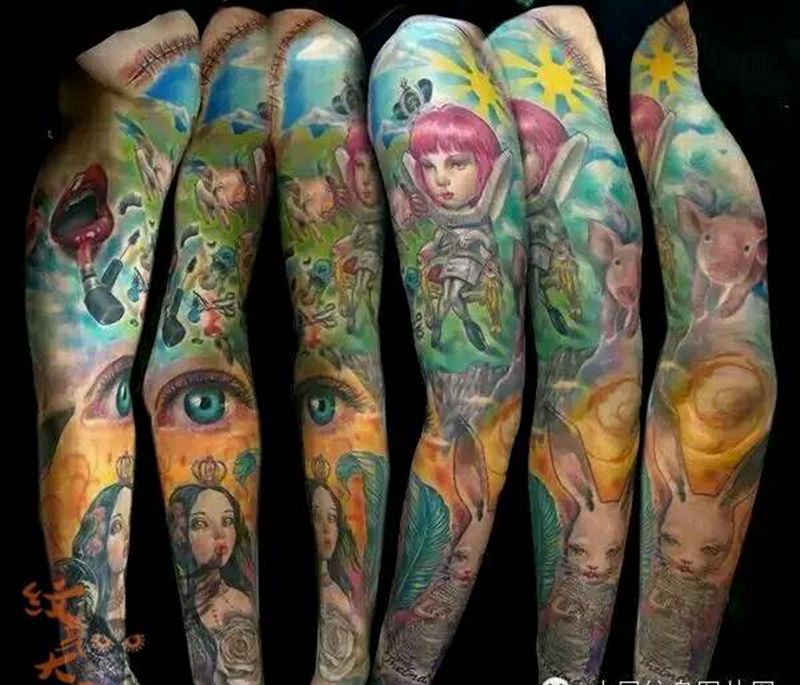 那些牛逼花臂!纹身图片_