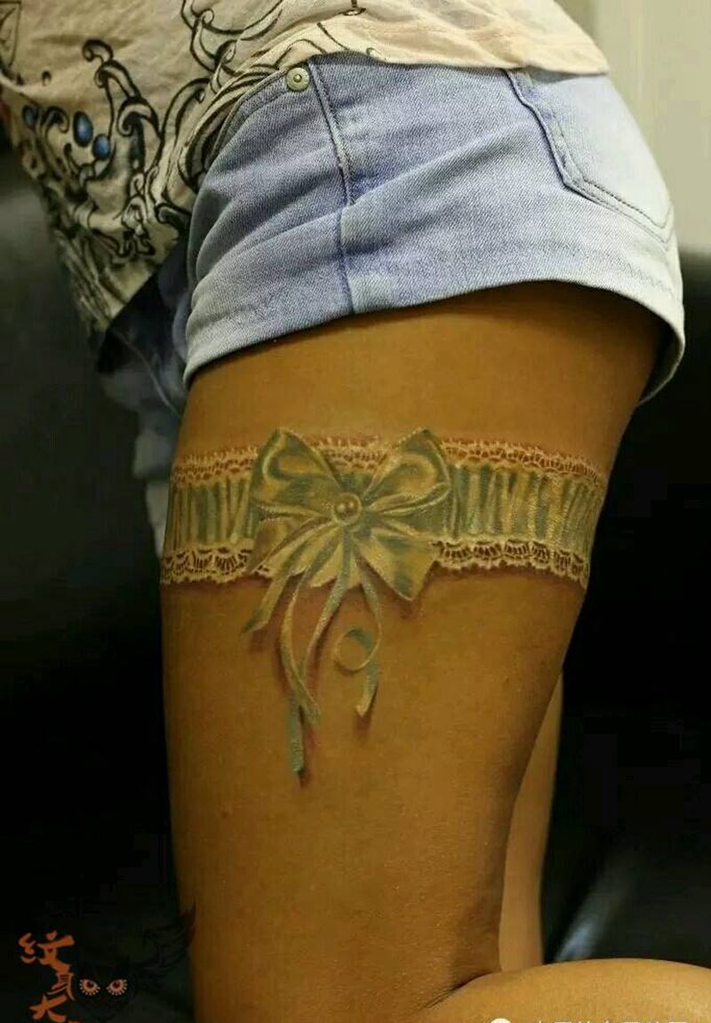 那些性感蕾丝！纹身图片_