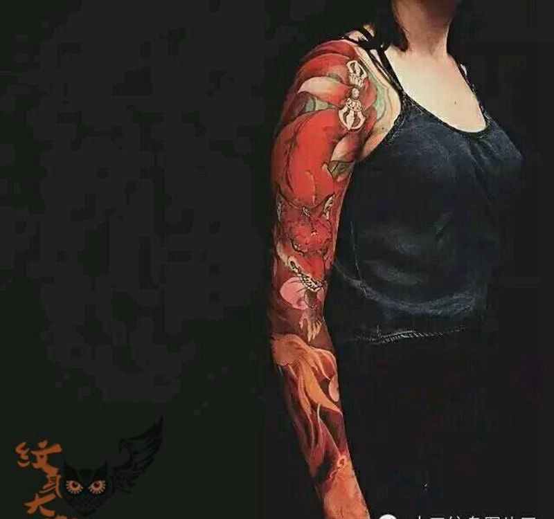 那些传统花臂！纹身图片_