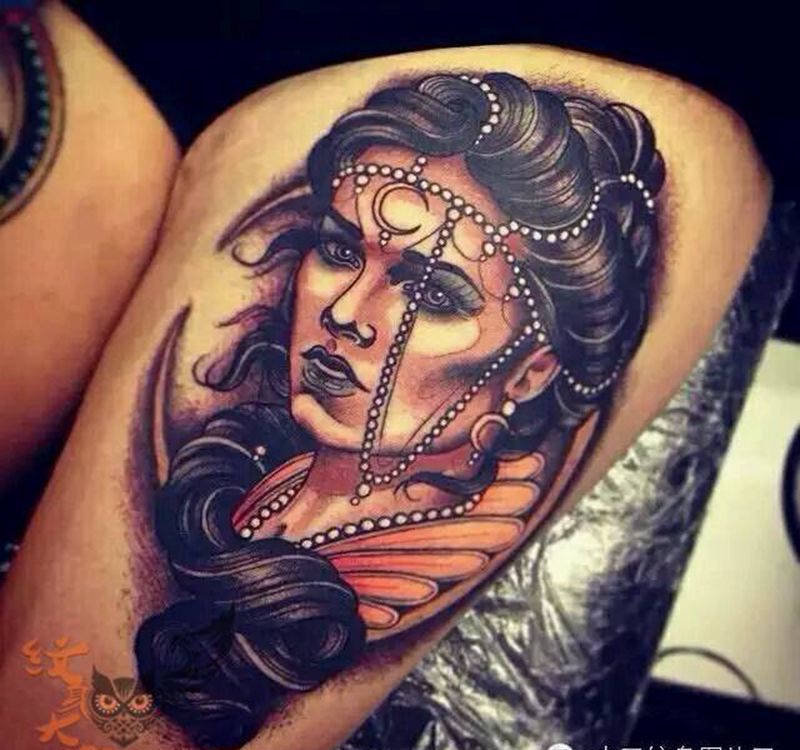 那些school妹子！纹身图片_