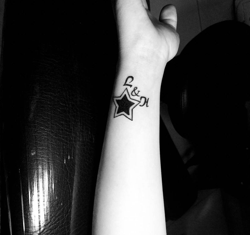 今日工作七枚小图完成纹身图片_清新胸部颈部手臂腿部字符几何纹身图案