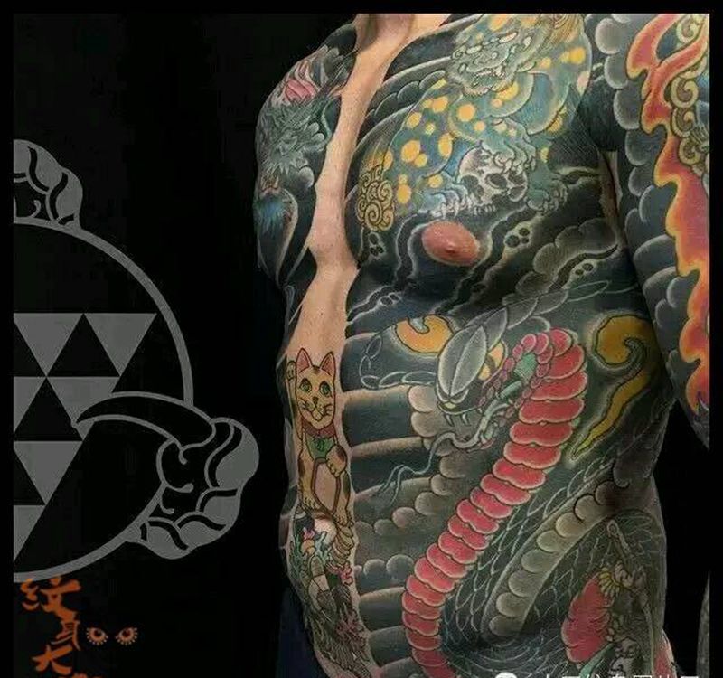 那些日式大板雾!纹身图片_